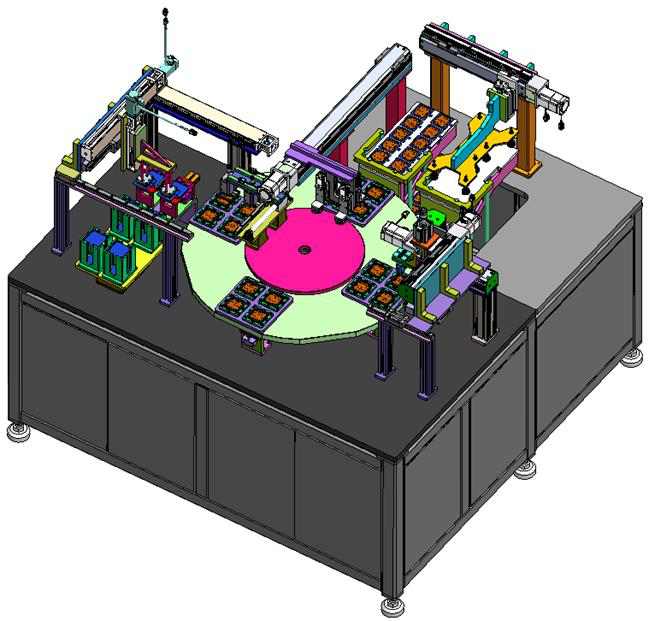 VC均溫板銅網點焊機,均溫板銅網自動點焊機，轉盤式多工位均溫板銅網自動點焊機