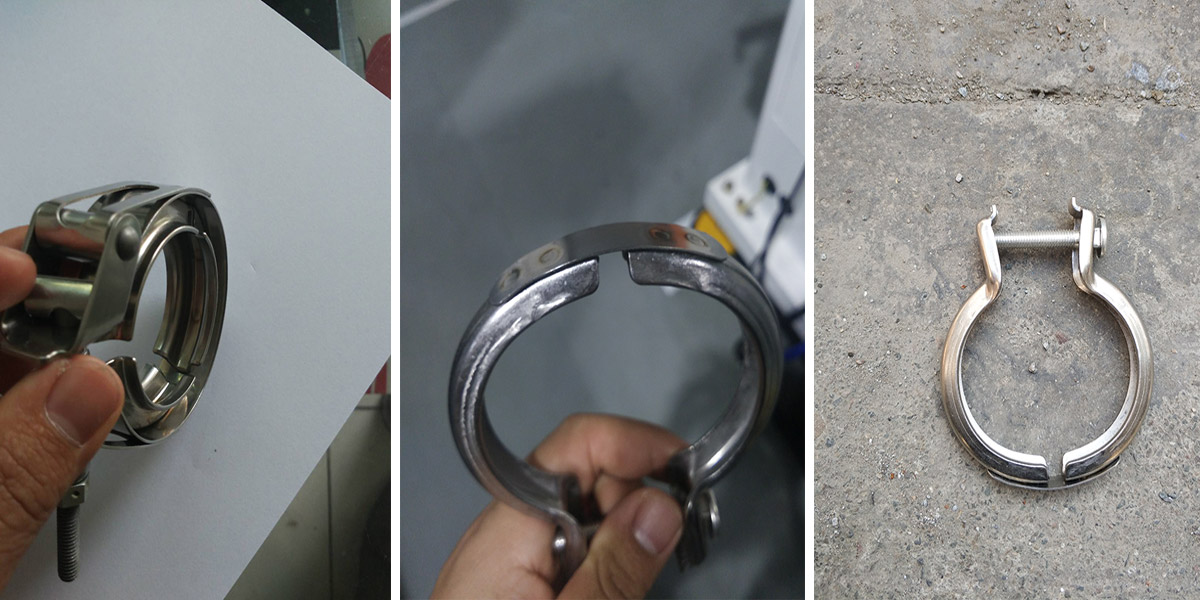 雙工位卡箍自動焊接機(jī),抱箍自動焊接工作站