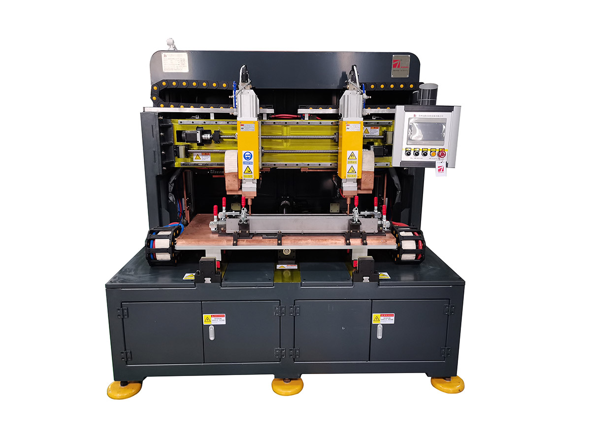 貨架層板加強筋雙頭自動點焊機定制項目介紹 貨架層板加強筋雙頭自動點焊機定制項目介紹
