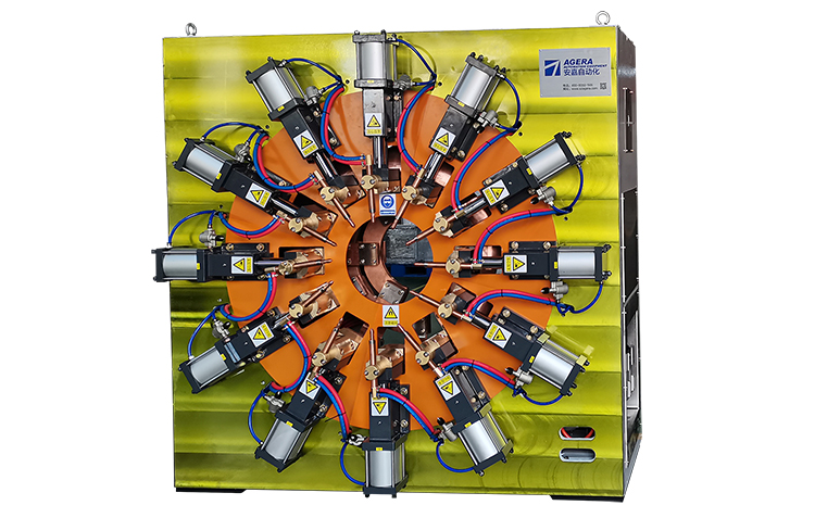 管樁套箍環形多頭點焊機 管樁套箍環形多頭點焊機