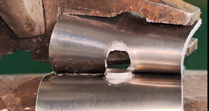 鋁點焊后的破壞性檢測