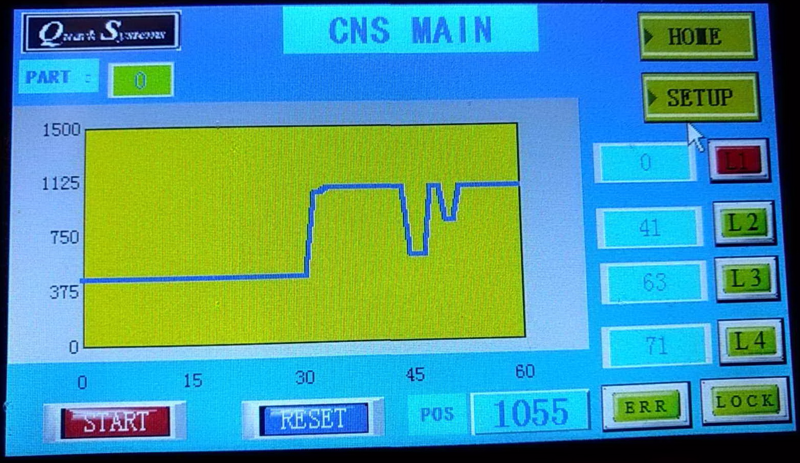 螺母檢知系統顯示屏